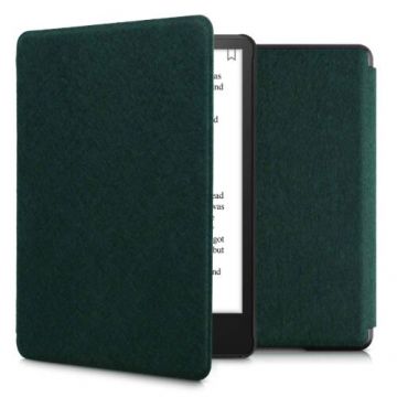 Husa pentru Amazon Kindle Paperwhite 11, Kwmobile, Verde, Textil, 56259.78