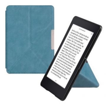 Husa pentru Amazon Paperwhite 7, Kwmobile, Albastru, Piele ecologica, 45780.78