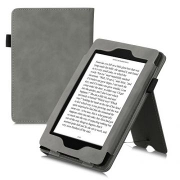 Husa pentru Amazon Paperwhite 7, Kwmobile, Gri, Piele ecologica, 57620.22