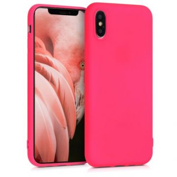 Husa pentru Apple iPhone X/iPhone XS, Silicon, Roz, 46270.77