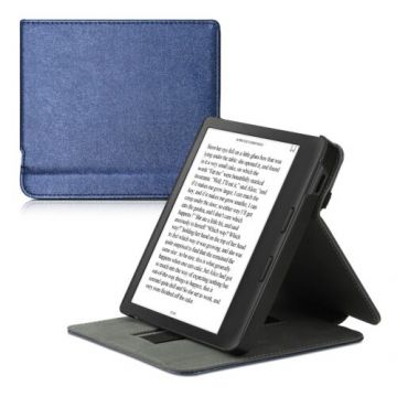 Husa pentru Kobo Libra 2, Kwmobile, Albastru, Piele ecologica, 57200.17
