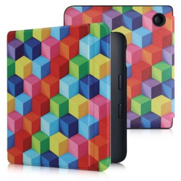 Husa pentru Kobo Libra 2, Kwmobile, Multicolor, Piele ecologica, 56575.16