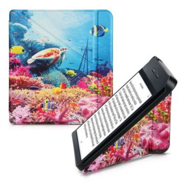 Husa pentru Kobo Libra H2O, Kwmobile, Multicolor, Piele ecologica, 50540.34