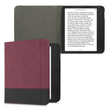 Husa pentru Kobo Sage, Kwmobile, Rosu/Negru, Textil, 57177.20