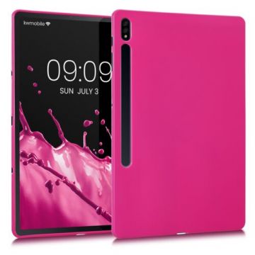 Husa pentru tableta Samsung Galaxy Tab S7 Plus, Kwmobile, Roz, Silicon, 52923.08