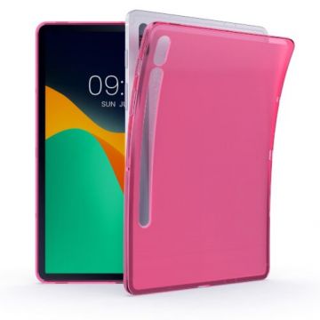 Husa pentru tableta Samsung Galaxy Tab S8/Galaxy Tab S7, Kwmobile, Roz, Silicon, 52914.08