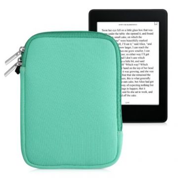Husa universala pentru eBook Reader de 6 inch, Kwmobile, Verde, Textil, 50334.71