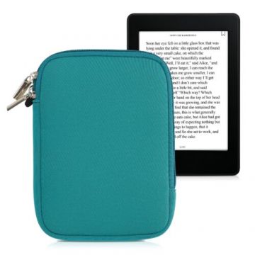 Husa universala pentru eBook Reader de 6 inch, Kwmobile, Verde, Textil, 50334.78