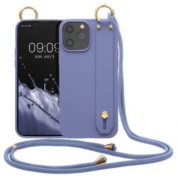 Husa Kwmobile pentru Apple iPhone 13 Pro Max, Silicon, Albastru, 56427.130
