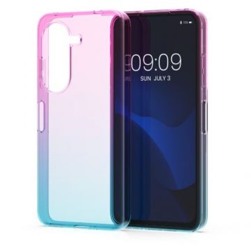 Husa Kwmobile pentru Asus Zenfone 9, Silicon, Roz/Albastru, 59635.01