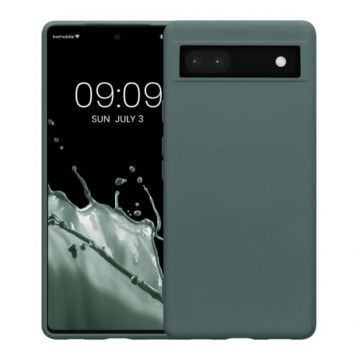 Husa Kwmobile pentru Google Pixel 6a, Silicon, Verde, 58053.171