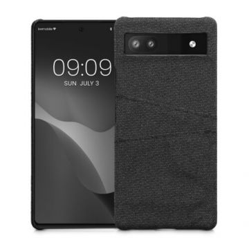 Husa Kwmobile pentru Google Pixel 6a, Textil, Gri, 58142.19