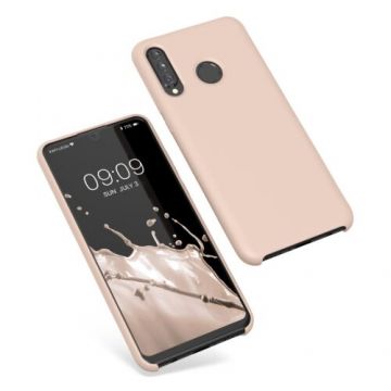 Husa Kwmobile pentru Huawei P30 Lite, Silicon, Crem, 47510.225