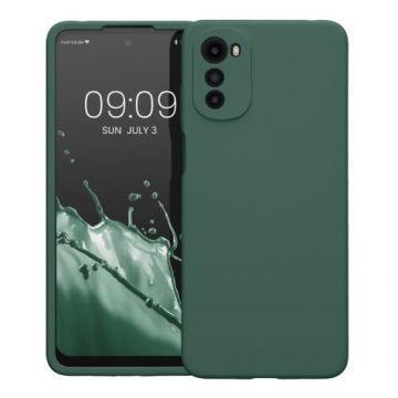 Husa Kwmobile pentru Motorola Moto E32/Moto E32s, Silicon, Verde, 59480.166