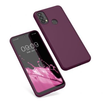 Husa Kwmobile pentru Motorola Moto E40, Silicon, Violet, 56641.187