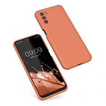 Husa Kwmobile pentru Motorola Moto G31/Moto G41, Silicon, Portocaliu, 57758.203