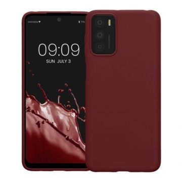 Husa Kwmobile pentru Motorola Moto G42, Silicon, Rosu, 59182.187