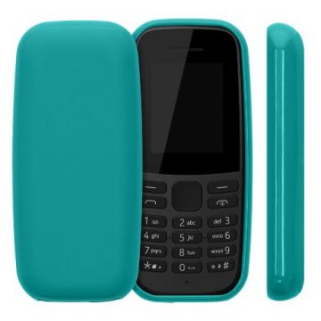 Husa Kwmobile pentru Nokia 105 (2019), Silicon, Verde, 53673.57