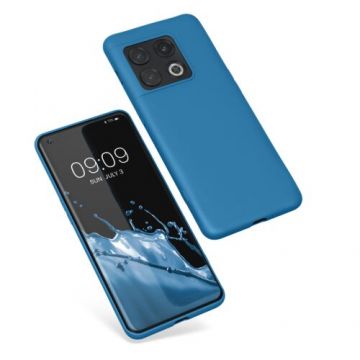 Husa Kwmobile pentru OnePlus 10 Pro, Silicon, Albastru, 57245.224