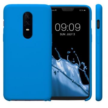 Husa Kwmobile pentru OnePlus 6, Silicon, Albastru, 46122.228