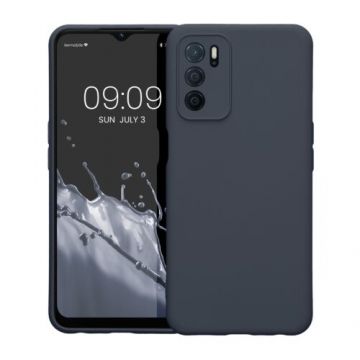 Husa Kwmobile pentru OPPO A16/A16s, Silicon, Negru, 57572.47