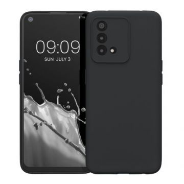 Husa Kwmobile pentru OPPO A74, Silicon, Negru, 58907.47