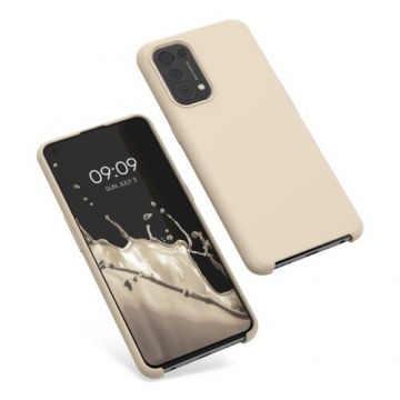 Husa Kwmobile pentru OPPO Find X3 Lite, Silicon, Crem, 55201.154