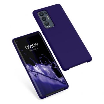 Husa Kwmobile pentru OPPO Find X3 Neo, Silicon, Albastru, 55200.226