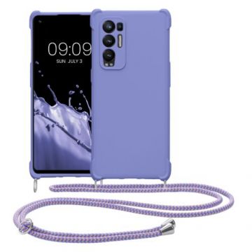 Husa Kwmobile pentru OPPO Find X3 Neo, Silicon, Albastru, 58105.108