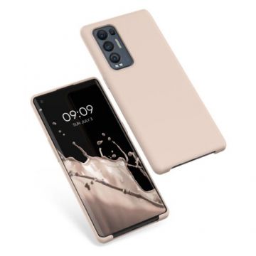 Husa Kwmobile pentru OPPO Find X3 Neo, Silicon, Crem, 55200.225