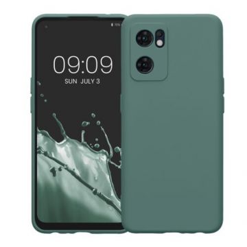 Husa Kwmobile pentru OPPO Find X5 Lite, Silicon, Verde, 57633.166