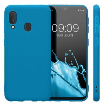 Husa Kwmobile pentru Samsung Galaxy A20e, Silicon, Albastru, 48738.224