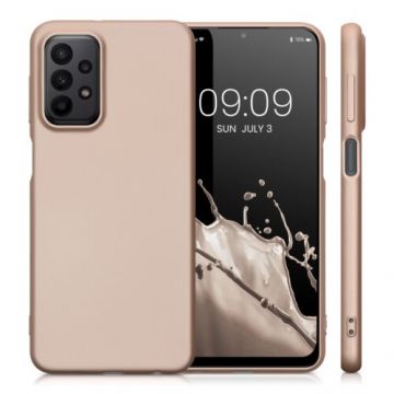 Husa Kwmobile pentru Samsung Galaxy A23, Silicon, Rose Gold, 57955.31