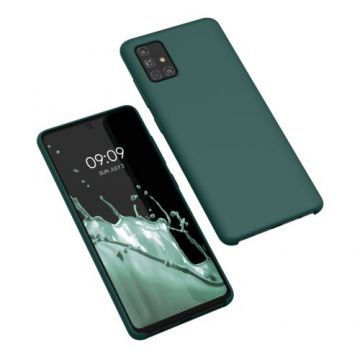 Husa Kwmobile pentru Samsung Galaxy A51, Silicon, Verde, 51197.171