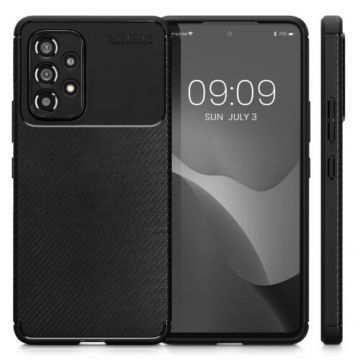 Husa Kwmobile pentru Samsung Galaxy A53 5G, Silicon, Negru, 58241.05