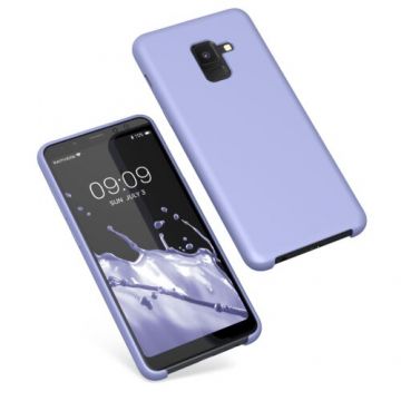 Husa Kwmobile pentru Samsung Galaxy A8 (2018), Silicon, Albastru, 46378.108