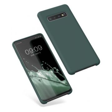 Husa Kwmobile pentru Samsung Galaxy S10, Silicon, Verde, 47732.169