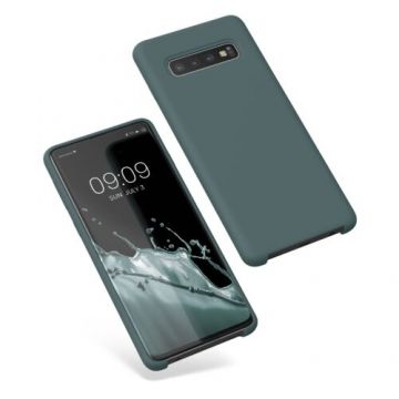 Husa Kwmobile pentru Samsung Galaxy S10, Silicon, Verde, 47732.171