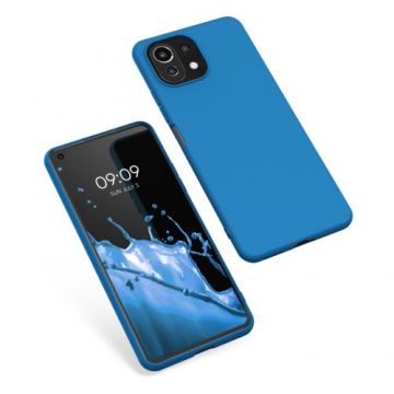 Husa Kwmobile pentru Xiaomi Mi 11 Lite 5G/11 Lite 5G NE, Silicon, Albastru, 54726.228