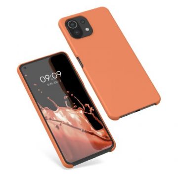 Husa Kwmobile pentru Xiaomi Mi 11 Lite 5G/11 Lite 5G NE, Silicon, Portocaliu, 54730.203