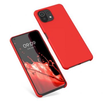 Husa Kwmobile pentru Xiaomi Mi 11 Lite 5G/11 Lite 5G NE, Silicon, Rosu, 54730.09