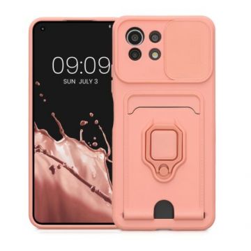 Husa Kwmobile pentru Xiaomi Mi 11 Lite 5G/11 Lite 5G NE, Silicon, Roz, 57718.193