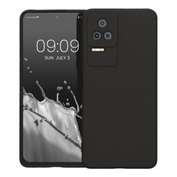 Husa Kwmobile pentru Xiaomi Poco F4, Silicon, Negru, 59236.01