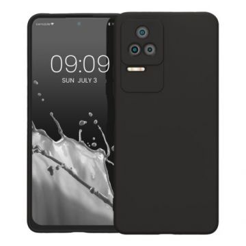 Husa Kwmobile pentru Xiaomi Poco F4, Silicon, Negru, 59236.01