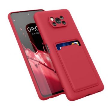 Husa Kwmobile pentru Xiaomi Poco X3 NFC/Poco X3 Pro, Silicon, Rosu, 56050.09