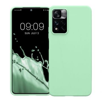 Husa Kwmobile pentru Xiaomi Redmi Note 11 Pro Plus 5G, Silicon, Verde, 58095.50