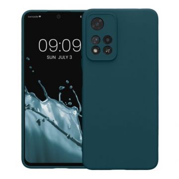 Husa Kwmobile pentru Xiaomi Redmi Note 11 Pro Plus 5G, Silicon, Verde, 58097.57