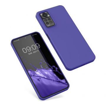 Husa Kwmobile pentru Xiaomi Redmi Note 11 Pro/Redmi Note 11 Pro 5G, Silicon, Albastru, 57373.234