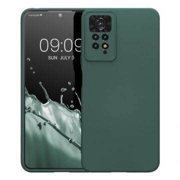 Husa Kwmobile pentru Xiaomi Redmi Note 11 Pro/Redmi Note 11 Pro 5G, Silicon, Verde, 57919.169