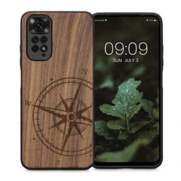 Husa Kwmobile pentru Xiaomi Redmi Note 11/Redmi Note 11s, Lemn, Maro, 57386.01